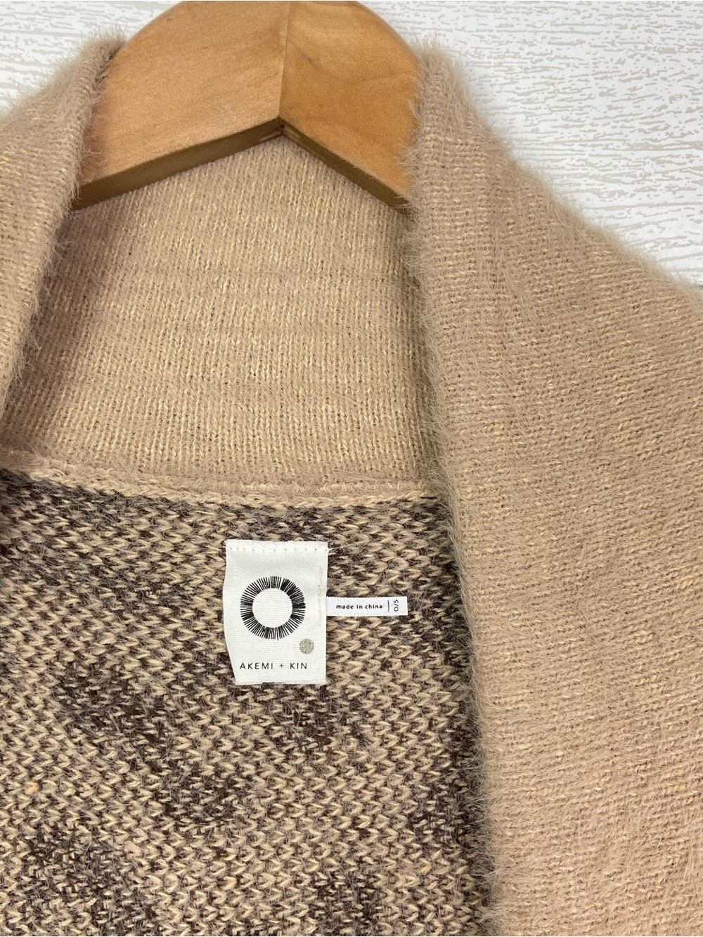 AKEMI KIN Anthropologie Leopard Fuzzy Oversized Dolman Cardigan Sweater Fall OS - Picture 4 of 10